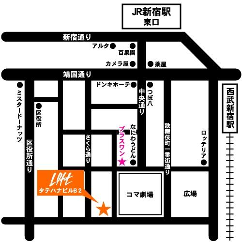 新宿LOFT マップ